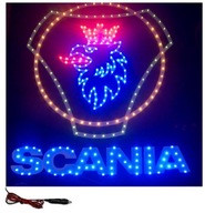 LED tabuľa Logo Scania Gryf Tir nad posteľou orla