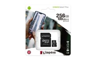Adaptér Kingston microSD 256 GB Canvas 100/85 MB/s