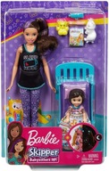 BARBIE BABYSITTERS SKIPPER BÁBIKA PADAJÚCA V POSTELI