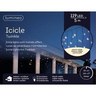 Cencúľové lampy 119 LED do budovy teplá biela 5m