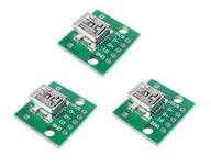 Adaptér MINI USB na PCB 5 PIN 3 ks.