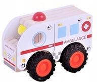 Drevené autovozidlo Mini Matters Ambulance