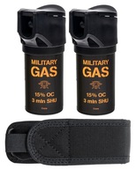 Paprikový sprej Military Gas 50ml kornút 2ks POUZDRO