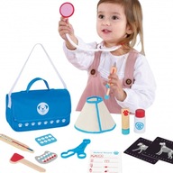 DREVENÁ VZDELÁVACIA HRAČKA PRE DETI MONTESSORI VET SET >