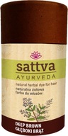 Henna Deep Brown Sattva farba na vlasy, 150 g