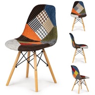 Sada 4 patchworkových stoličiek ModernHome