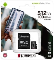 Pamäťová karta KINGSTON 512 GB MicroSDXC Canvas