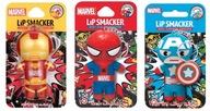 SADA RÚŽOV LIP SMACKER IRON MAN + SPIDERMAN + CAPTAIN AMERICA