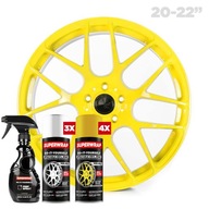 Sada pre 22" ráfiky Daytona Yellow SUPERWRAP