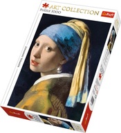 PUZZLE MAĽOVANIE JOHANNES VERMEER DIEVČA S PERLOŽOU