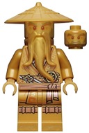 LEGO Ninjago figúrky New Gold Wu Sensei njo658