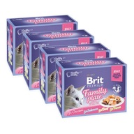 Brit Premium sáčky Krmivo pre mačky mix príchutí 48 x 85 g