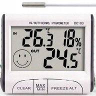 Meteorologická stanica Teplomer Hygrometer Ext / Int + Sonda