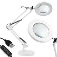 LED stolová lampa na kreslenie 8x CCT školská lupa