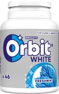 Fľaša ORBIT GUM WHITE FRESHMINT 6 ks