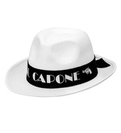 BIELY GANGSTER AL CAPONE HAT RETRO 20. roky 20. storočia