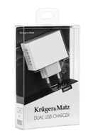 Kruger&Matz nabíjačka 230V USB x2 Zielona Góra