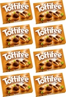 Čokoláda Toffifee Storck, lieskové orechy v karamelovej krabičke, 125 g x 8