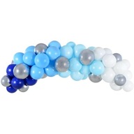 Blue BALLOON GARLAND baby SHOWER chlapec x60