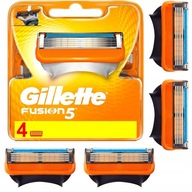 GILLETTE FUSION 5 4ks NOŽE ČEPELE VLOŽKY fusion5