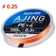 Gosen Answer Ajing PE oplet x4 0,25 150m