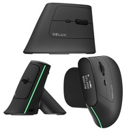 Vertikálna myš DELUX Wireless Bluetooth 2.4G