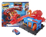 HOT WHEELS CITY TRACK SET SCORPION TRAP + auto