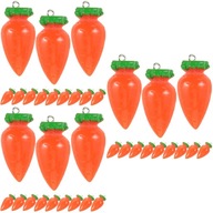 60 ks Prívesky na šperky Carrot Charms