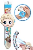 ELZA HODINKY ELSA FROZEN ANNA OLAF 3D LED PROJEKTOR