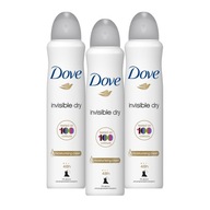 Dove Invisible Dry Antiperspirant sprej 3 x 250 ml