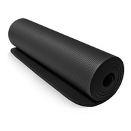 Hrubá podložka na cvičenie 1cm FITNESS YOGA YOGA BLACK