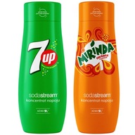 SODASTREAM Súprava koncentrátov MIRINDA + 7UP