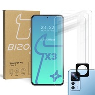 3x Sklo + sklo pre kameru BIZON pre Xiaomi 12T Pro