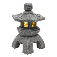 Solárna lampa so sochou pagody v japonskom štýle