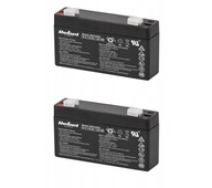 2x bezúdržbová BATTERY AGM batéria 6V 1,3Ah ups vozík do autíčka