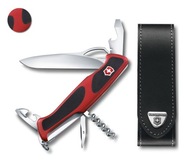 Victorinox 0.9553.MC, Ranger 61 M Grip vreckový nôž + kožené puzdro 4.0505.L