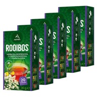 ROOIBOS ČAJ ASTRA ČIERNY BEZ 5x20 VRECKOV