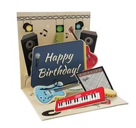 3D BIRTHDAY CARD Instruments gitarové reproduktory