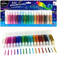 SADA LEPIDLA GLITTER 6 ML KIDEA 18 FARBA GLITR