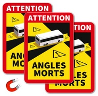 ANGLES MORTS MAGNET France set 3x BUS UV