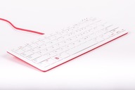 Oficiálna bielo-červená klávesnica pre Raspberry Pi