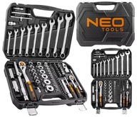 NEO TOOLS nástrčkové kľúče 85 ks. 1/4, 1/2 CrV kufrík na sadu nástrojov