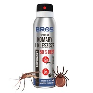 BROS sprej na komáre a kliešte 50% 12H 180 ML REPELENT