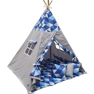 TIPI stan pre deti s podložkou a vankúšmi TEEPEE vigvam darček CE