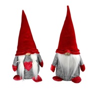 Gnome so zamatovým klobúkom - červený BN0513CZE-0407
