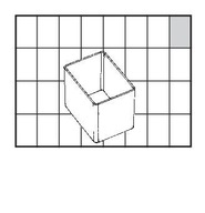 Vložka kontajnerového modulu A9-1 47x39x55mm 16 ks RAACO