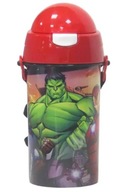 pohár na fľašu so slamkou AVENGERS HULK popruh 500ML