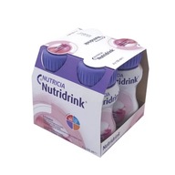 Nutridrink s príchuťou jahody, 4 fľaše po 125 ml