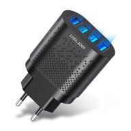 RÝCHLA NABÍJAČKA USLION 4X USB 3A QC 3.0 LED 48W