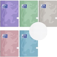 5x OXFORD TOUCH PASTEL NOTEBOOK A5/32K OFX GRID